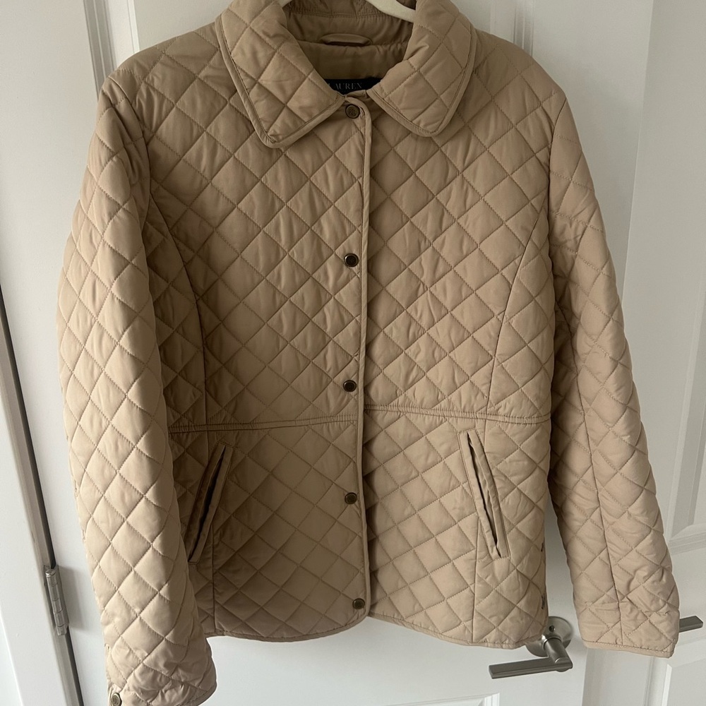 Ralph Lauren Tan Quilted Women's Puffer Jacket